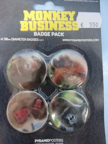 Badge Pack / Buttons * Monkey Business
