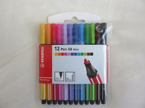 Stabilo - 12 Pen * 68 Mini  * 1 mm