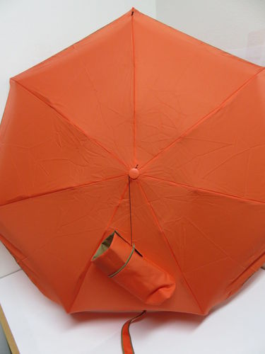Regenschirm * Knirps * Taschenschirm * Orange