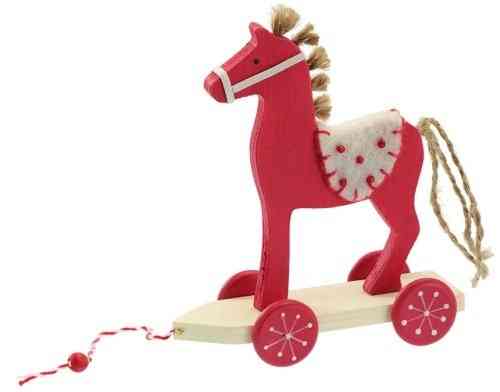 Christmas Horse - Dekoartikel aus Holz