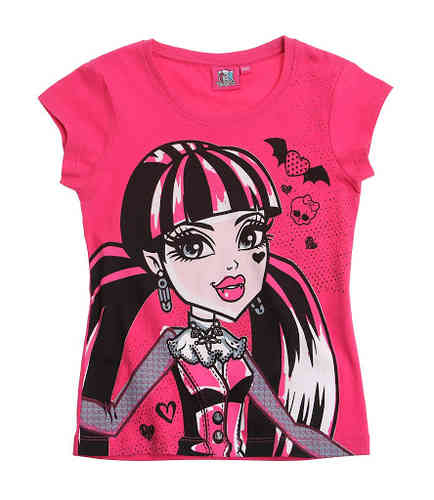 Monster High - T-Shirt Gr. 140 Fb pink