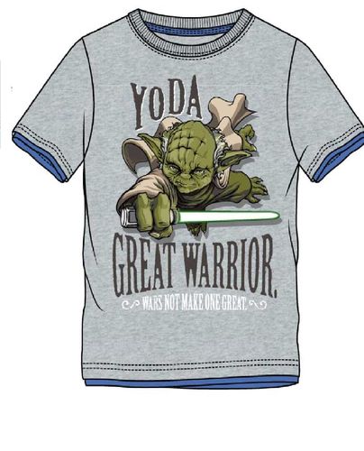 Star Wars - Tshirt Yoda grau