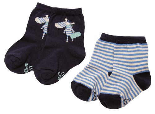 Ewers 20539 - Jungen Baby 2er-Pack Socken **FB: Navy Blau**