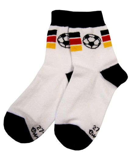 Ewers 20160 - Coole Jungen Socken Fußball **FB: Schwarz-Weiss**