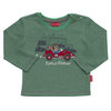 Salt & Pepper - Jungen - Baby Langarmshirt Keep Moving Stripes in Green Melange