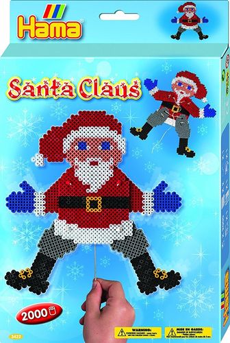 Hama - Bügelperlen Nikolaus - Santa Claus