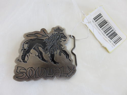 Gürtelschnalle - Soulfly * Lion metal Buckle