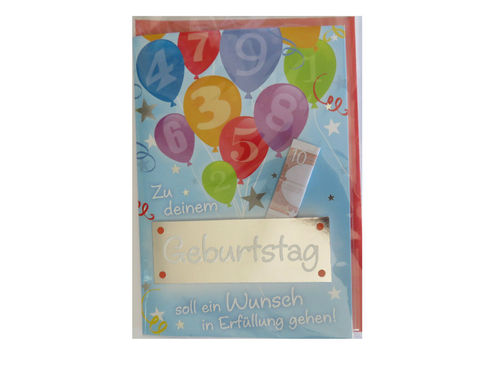 Kinder - Geburtstagskarte - Wunscherfüller