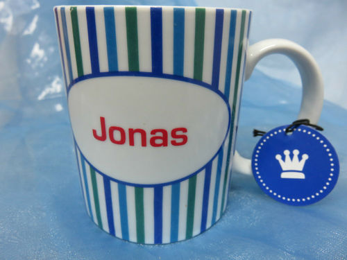 Tasse mit dem Namen  * Jonas