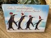 Grußkarte - Weihnachten Pinguine