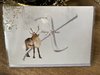 Grußkarte - Weihnachtskarte Hirsch