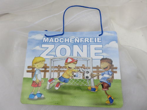 Kinderzimmer - Türhänger Fußballjungs Mädchenfreie Zone