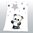 Panda Microfaserflausch-Decke - Babydecke
