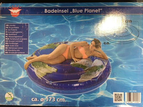 Badeinsel - Blue Planet - Luftmatratze