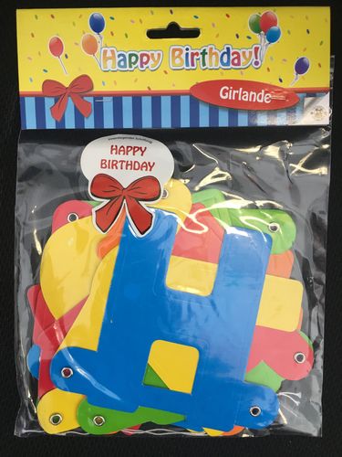 Partygirlande - Happy Birthday