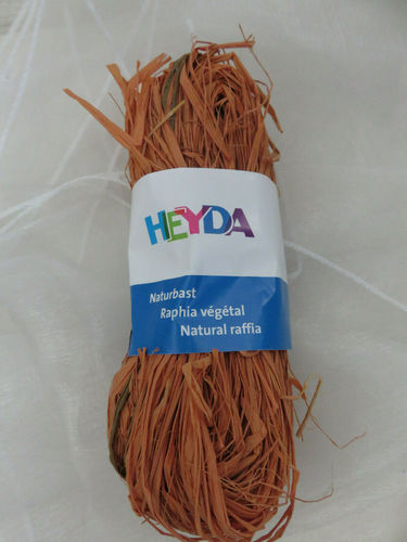 Heyda - Naturbast 50 g rost/orange