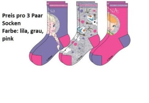 Eiskönigin Frozen 3er Packg. Socken Gr. 31/34
