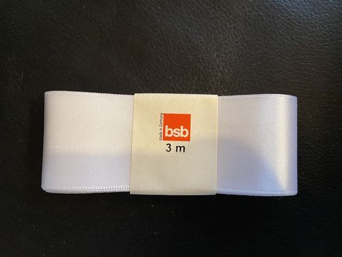 bsb - Geschenkband Weiß