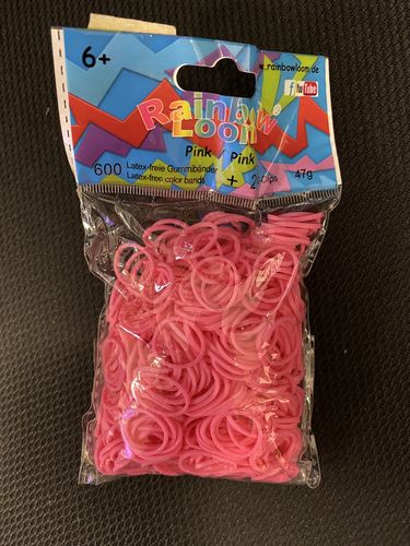 Rainbow Loom Original Silikonbänder Pink