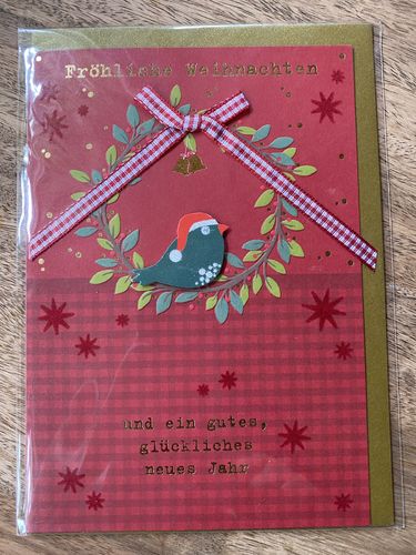 Weihnachtskarte - Vögelchen