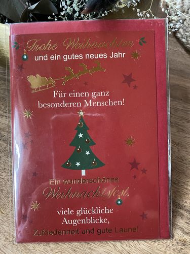 Weihnachtskarte - Fröhliche Weihnachten