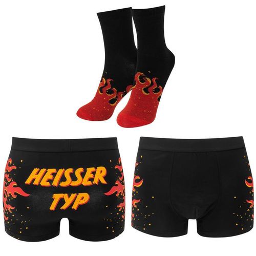 Boxershorts & Socken Set Motiv »Heisser Typ«