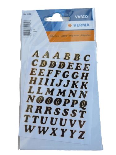 Herma Etiketten ABC Gold Buchstaben