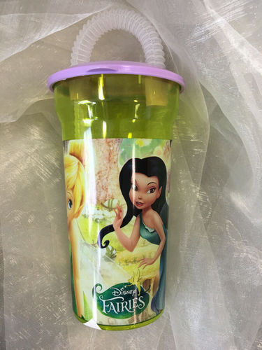 Disney Fairies - Trinkbecher mit Trinkhalm -
