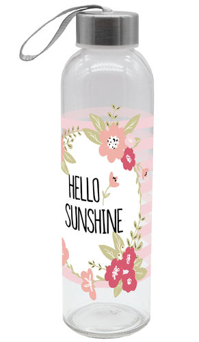 Trinkflasche Hello Sunshine 500ml Glas